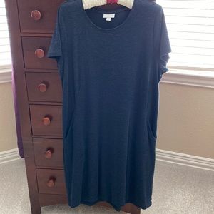 Pure Jill linen blend T-shirt dress